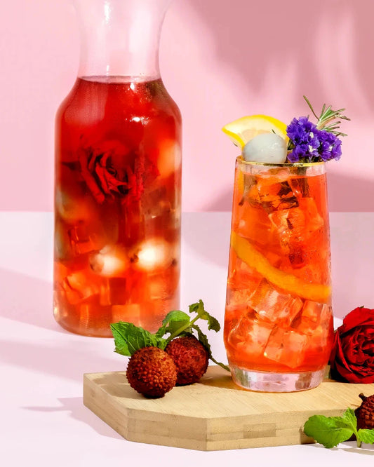 Rose Lychee Ice Tea